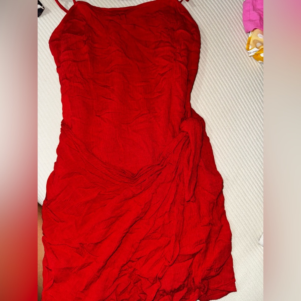 Forever 21 Strapless Red Dress